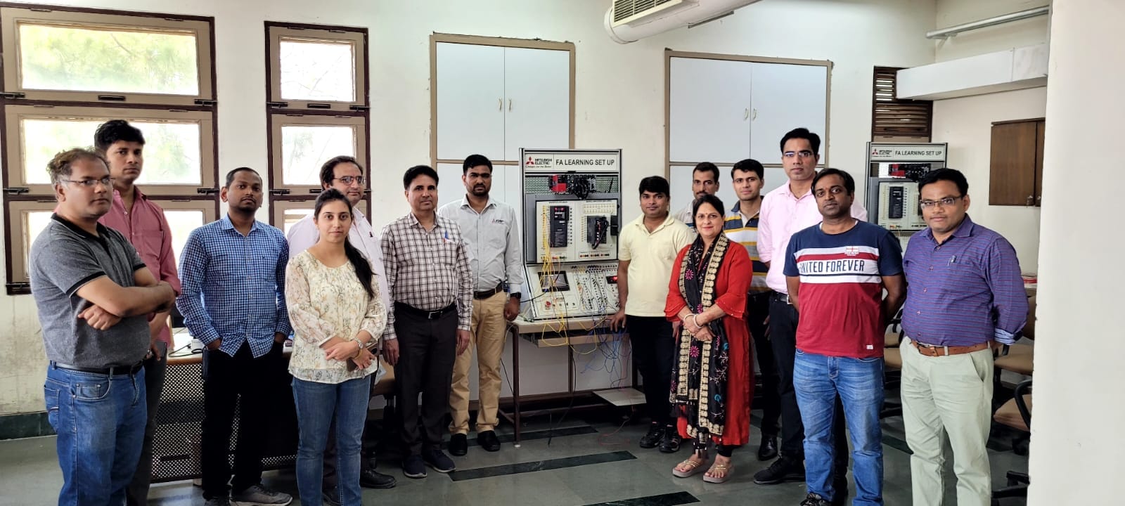 Training session on FACTORY AUTOMATION by an engineer from MITSUBISHI ELECTRIC INDIA PVT. LTD., 24th June 2022.